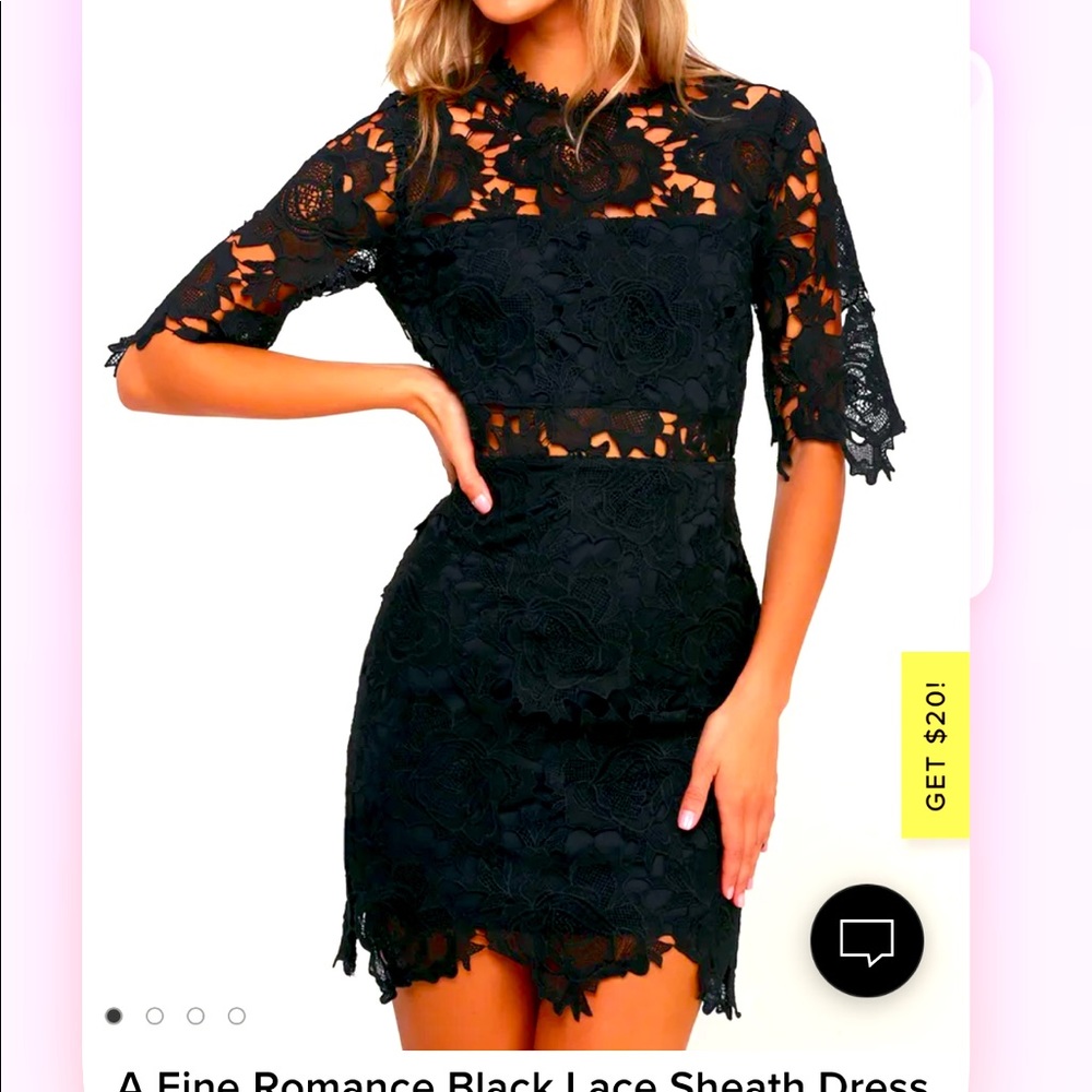 A Fine Romance Black Lace Sheath Dress Lulus